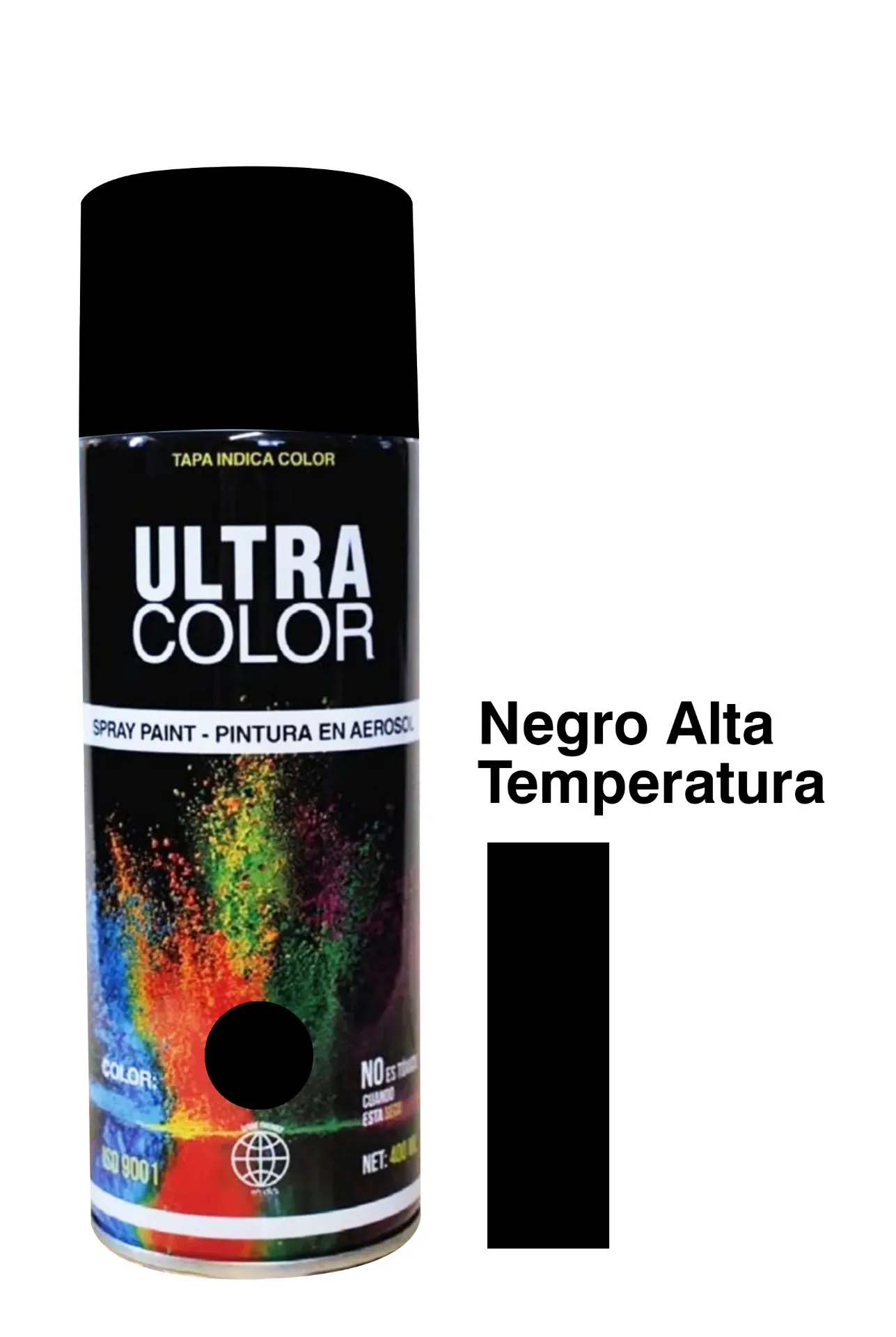 pintura spray alta temperatura 1200.C negro - UTRA COLOR