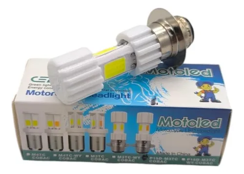 Bombillo de farola ceramio led pequeño 2.ctos H4 - 12V DC-AC - MOTOLED