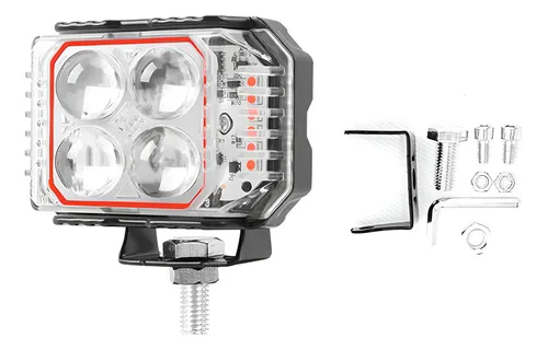 [DC_00603] Exploradora led cuadrada 4.lupas federal - MOTO LED